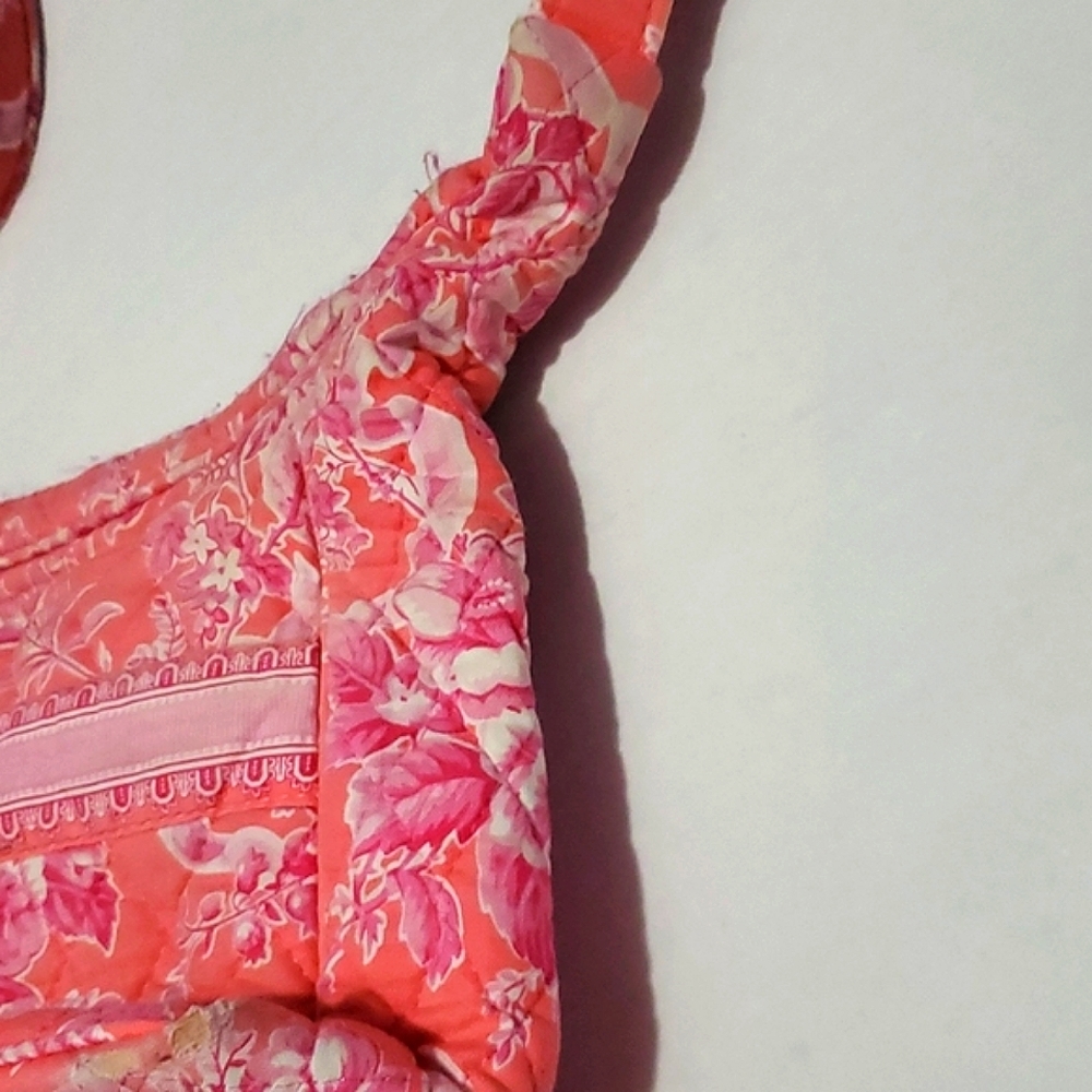 Vera Bradley pink salmon floral quilted crossbody bag - Picture 6 of 15